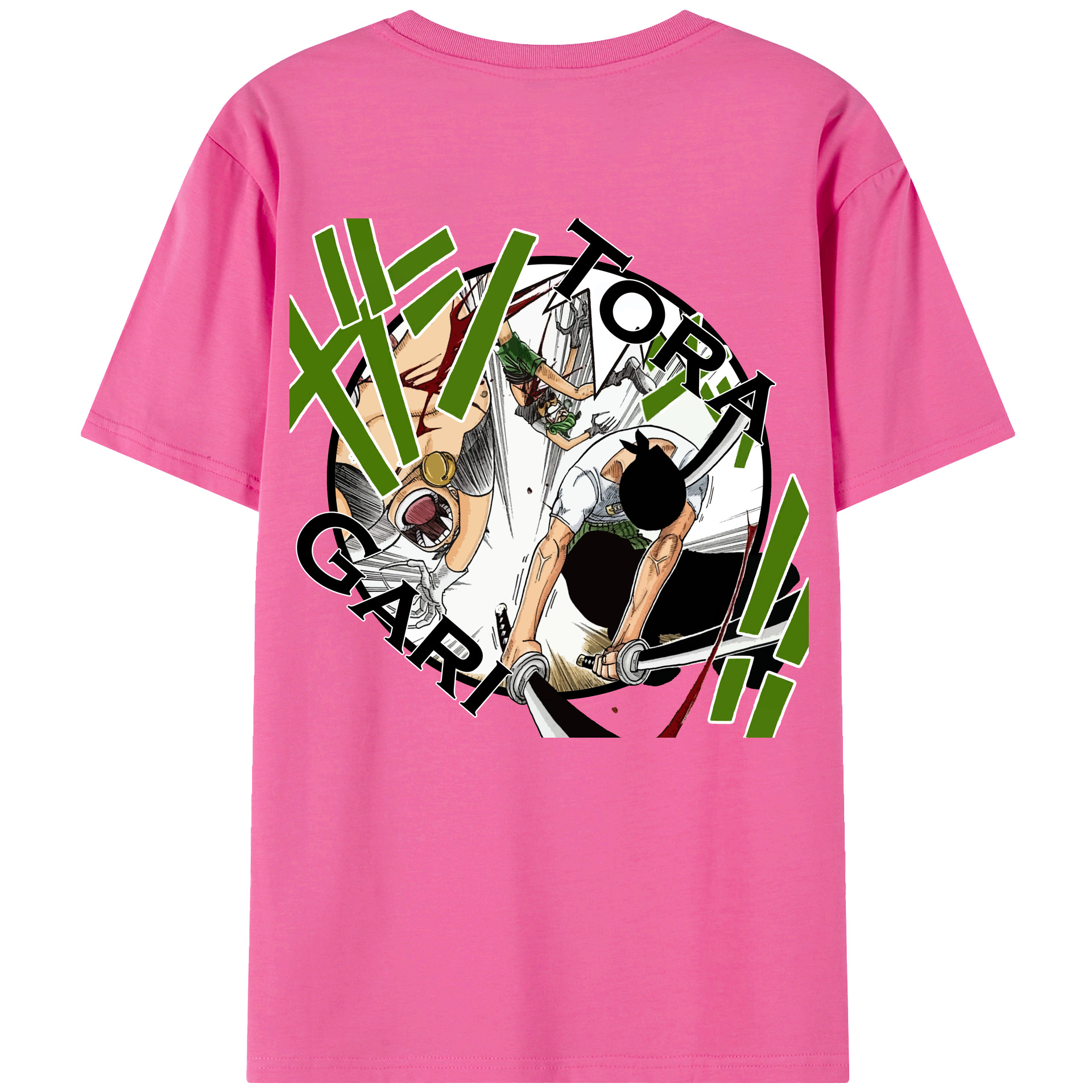 ワンピース ロロノア・ゾロ ONE PIECE Roronoa Zoro レディース半袖Tシャツ(バックプリント)